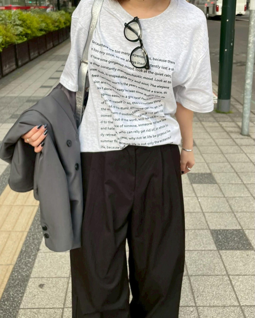 レタープリントTシャツ CH0071