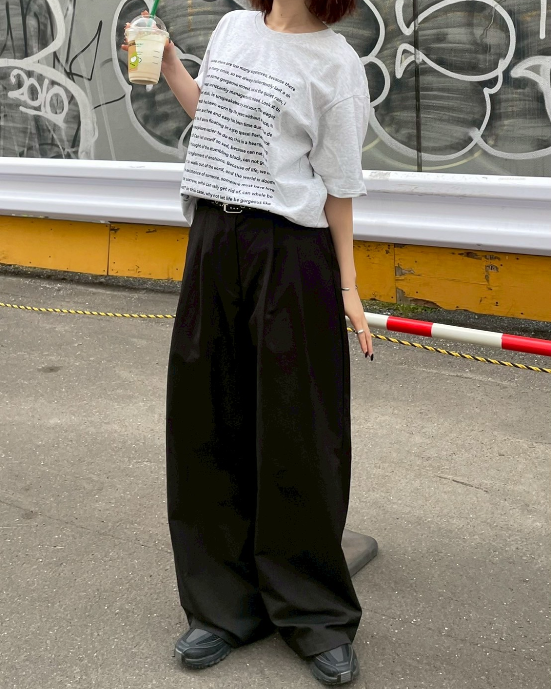 レタープリントTシャツ CH0071