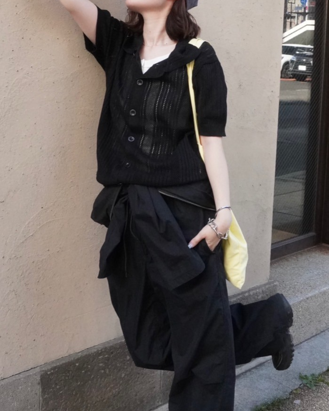 ブラックレースシャツ CH0092