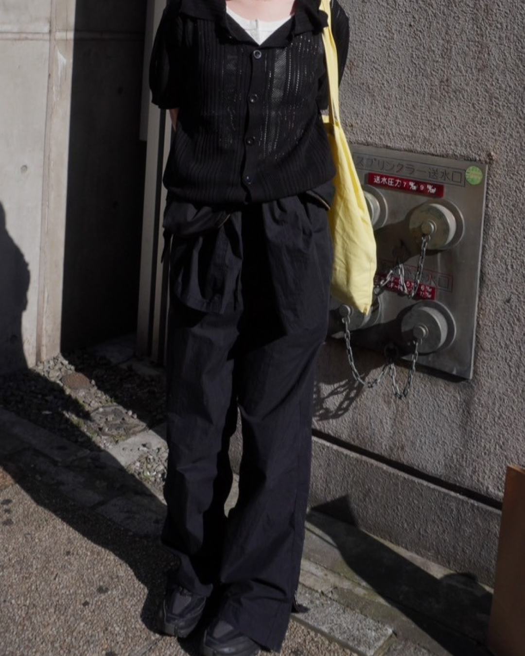 ブラックレースシャツ CH0092