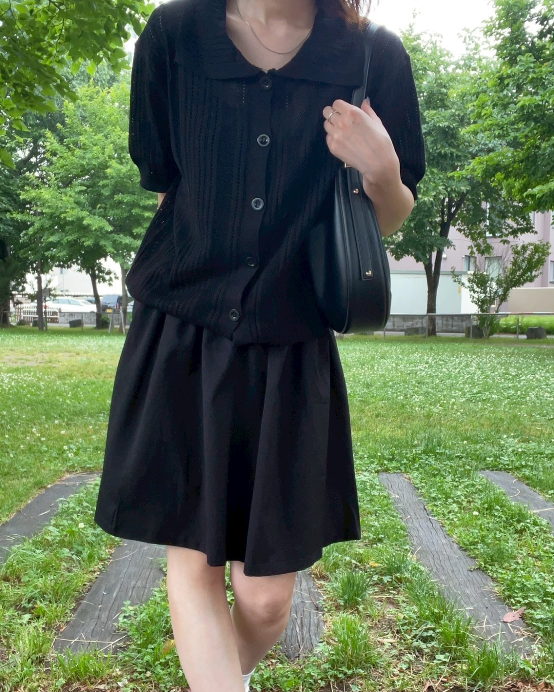 ブラックレースシャツ CH0092