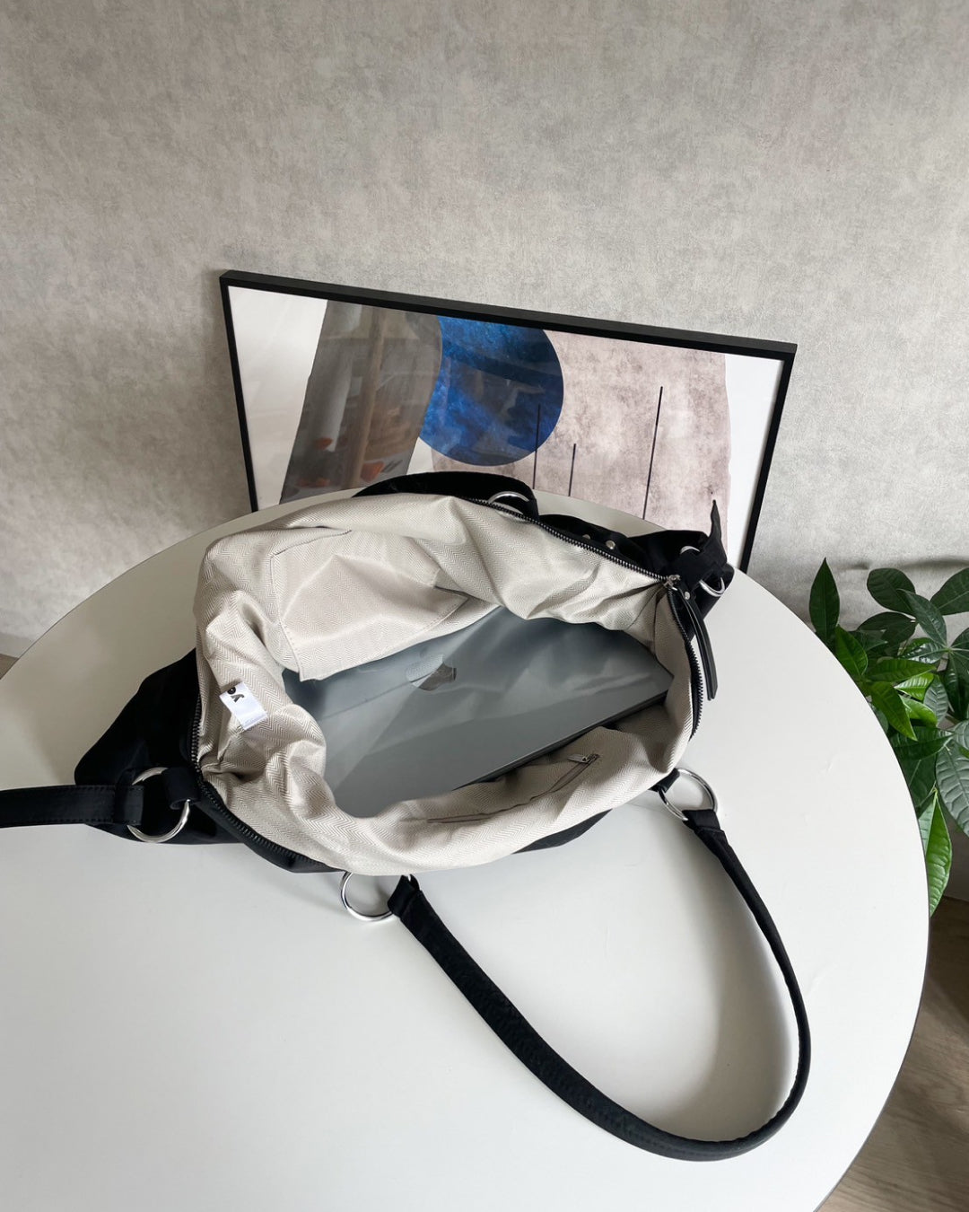 スタッズ付きナイロンバッグ CH0167