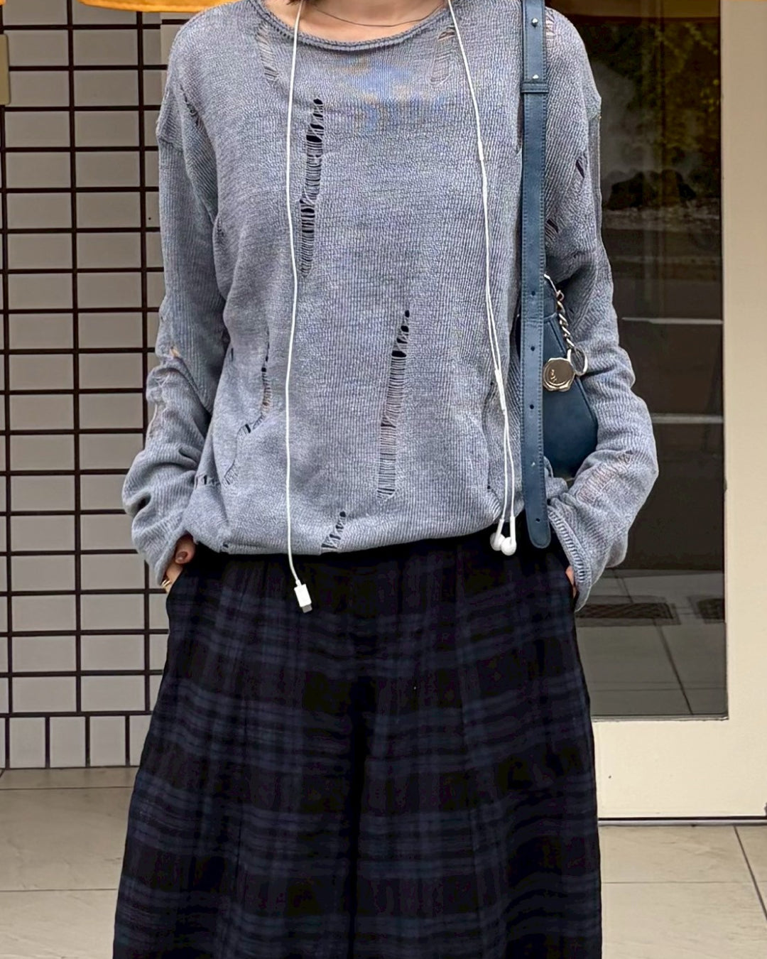 ダメージシアーロングニット
CH0177