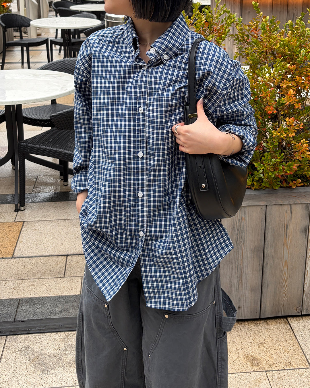 レトロカジュアルチェックシャツCH2019