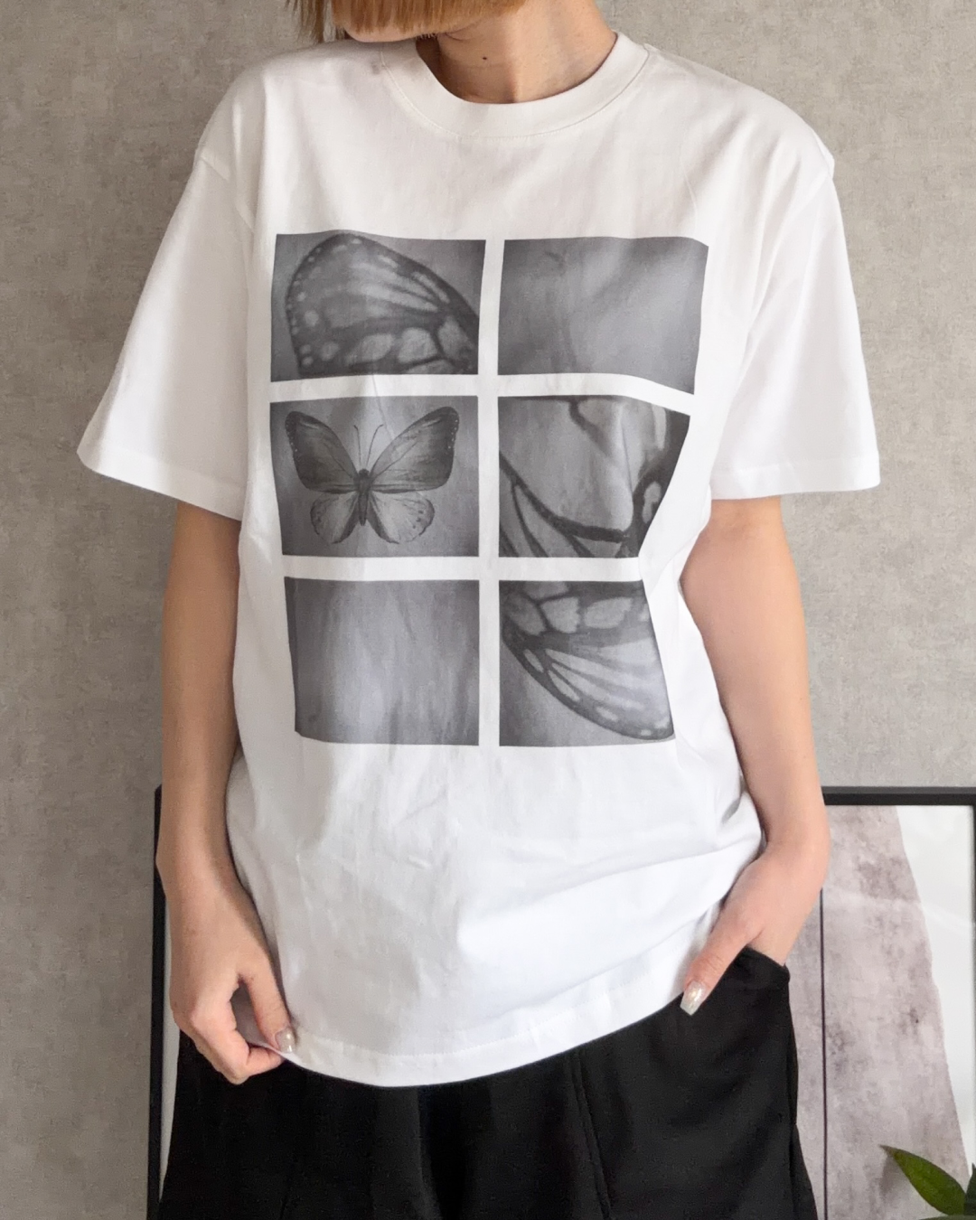 フロントフォトプリントTシャツ CH2111