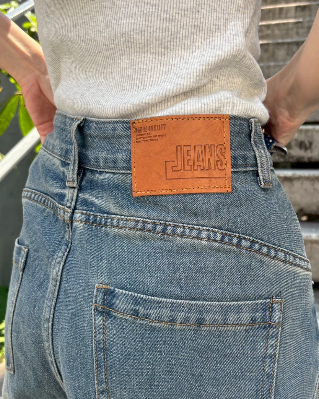 ラインバルーンデニムパンツ CM0010