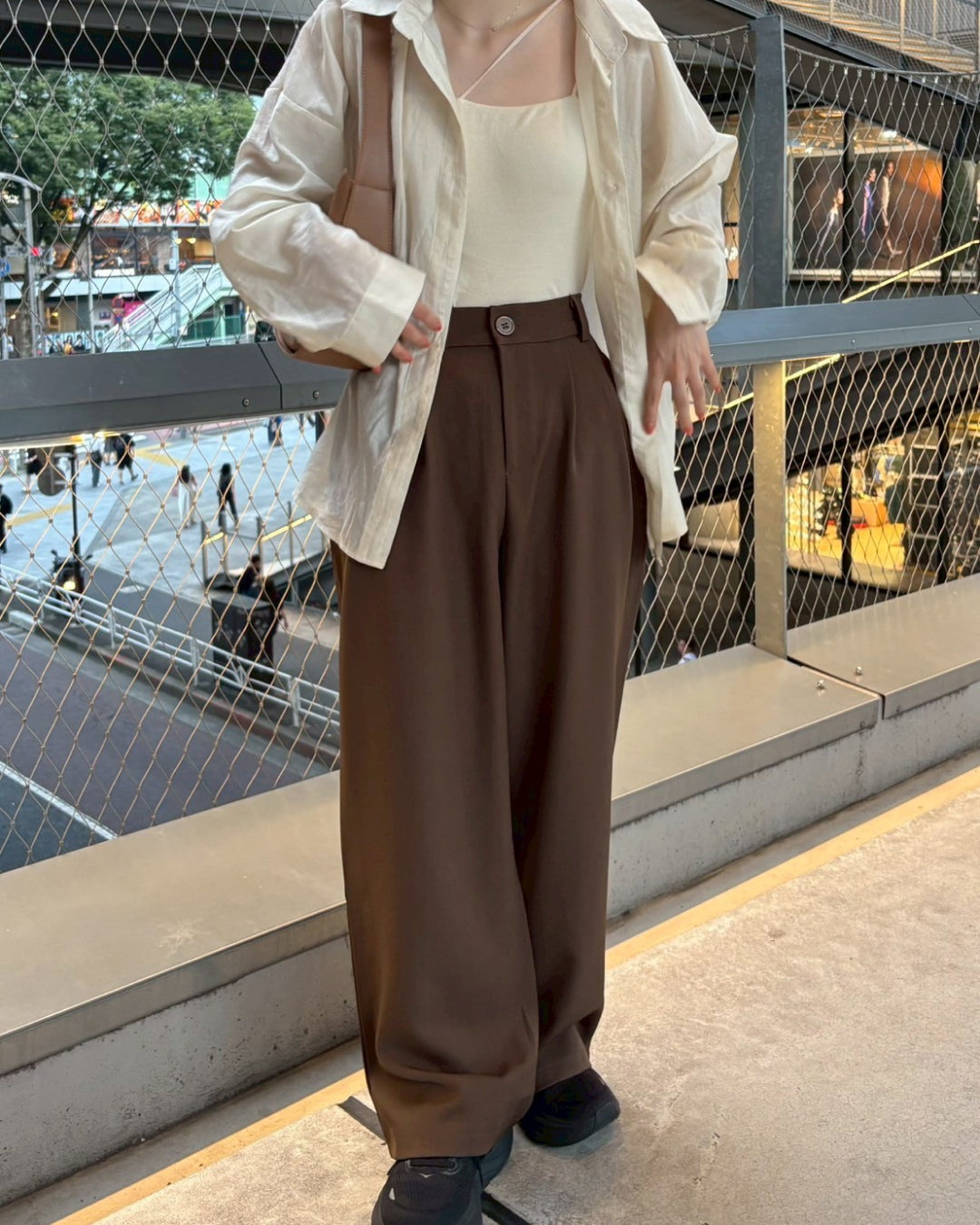 ブラウンストレートワイドスラックス
CM0050