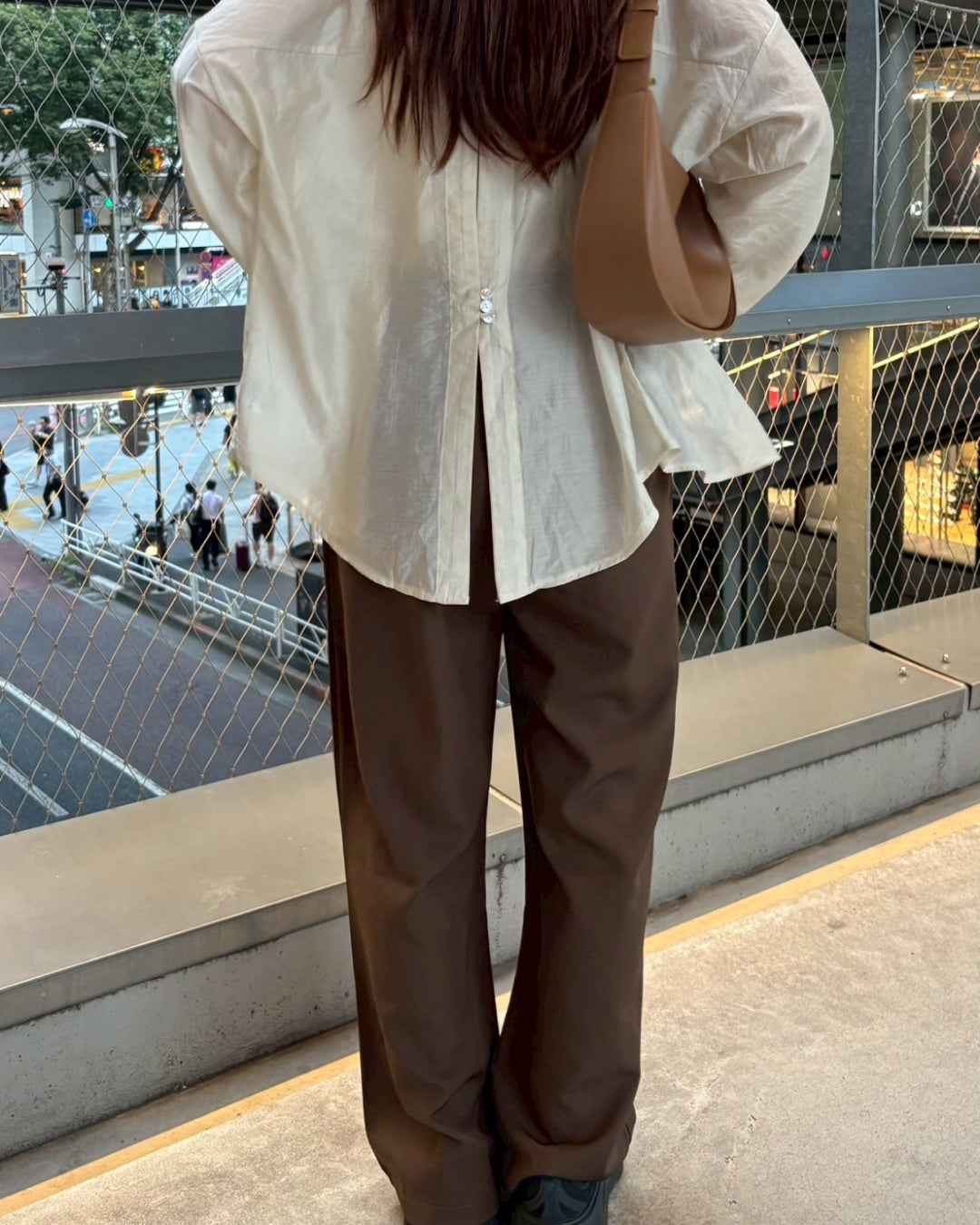 ブラウンストレートワイドスラックス
CM0050