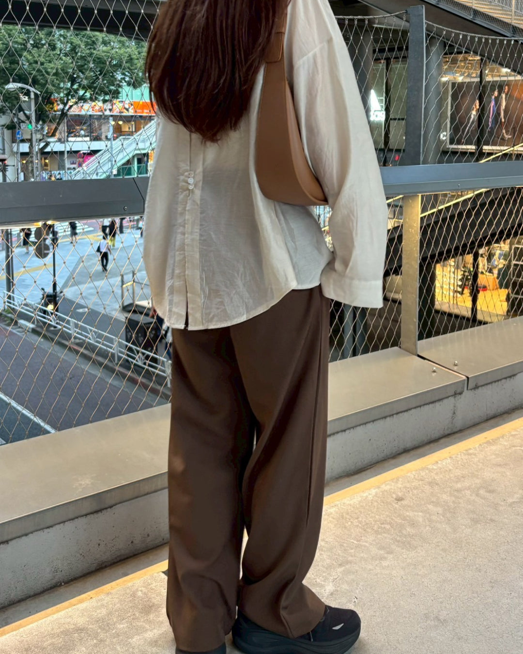 ブラウンストレートワイドスラックス
CM0050