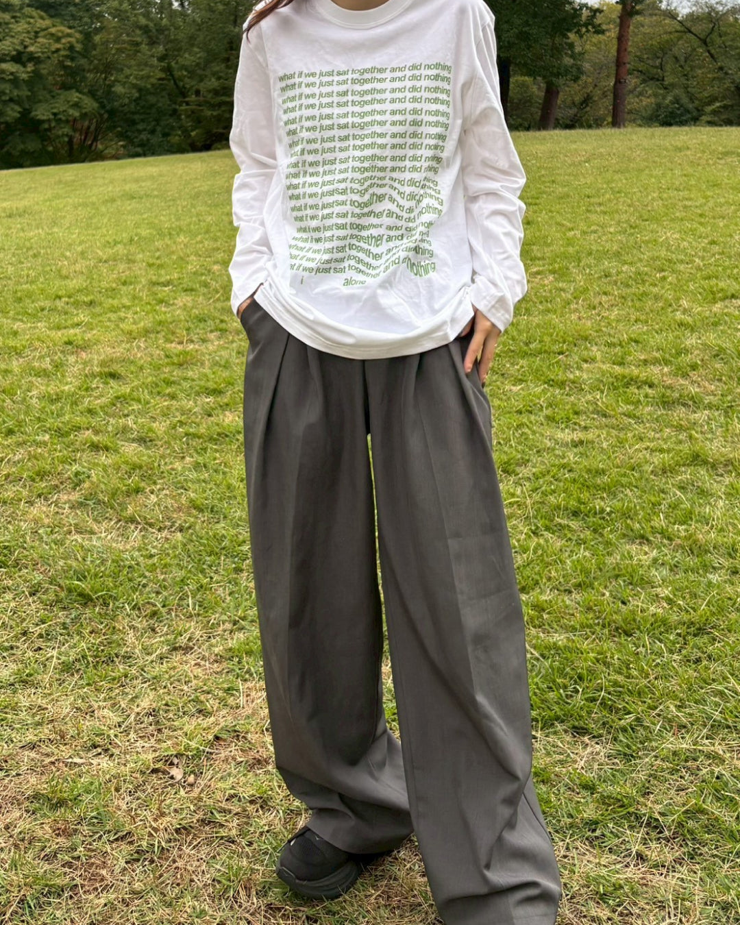 センタープリントロングTシャツ
CM0078