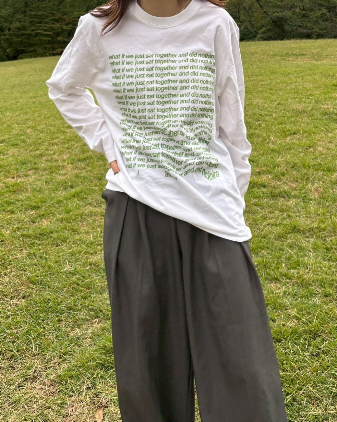 センタープリントロングTシャツ
CM0078