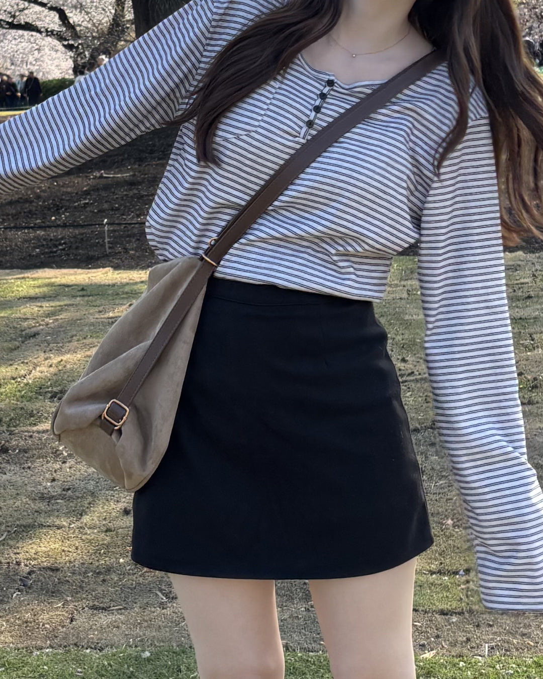 ヘンリネックボーダーロングT CM0147