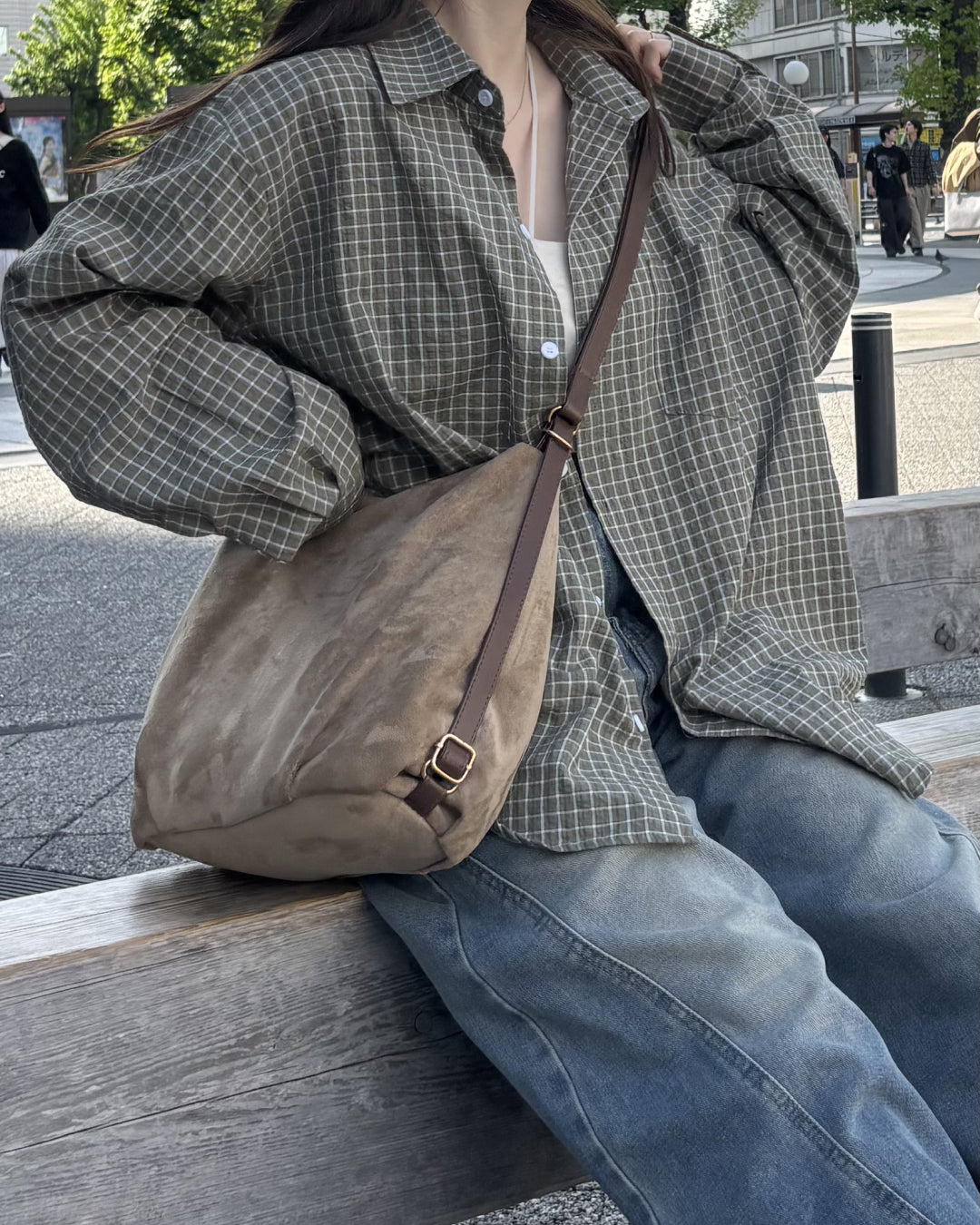 テクスチャーミニチェックシャツ CM0178