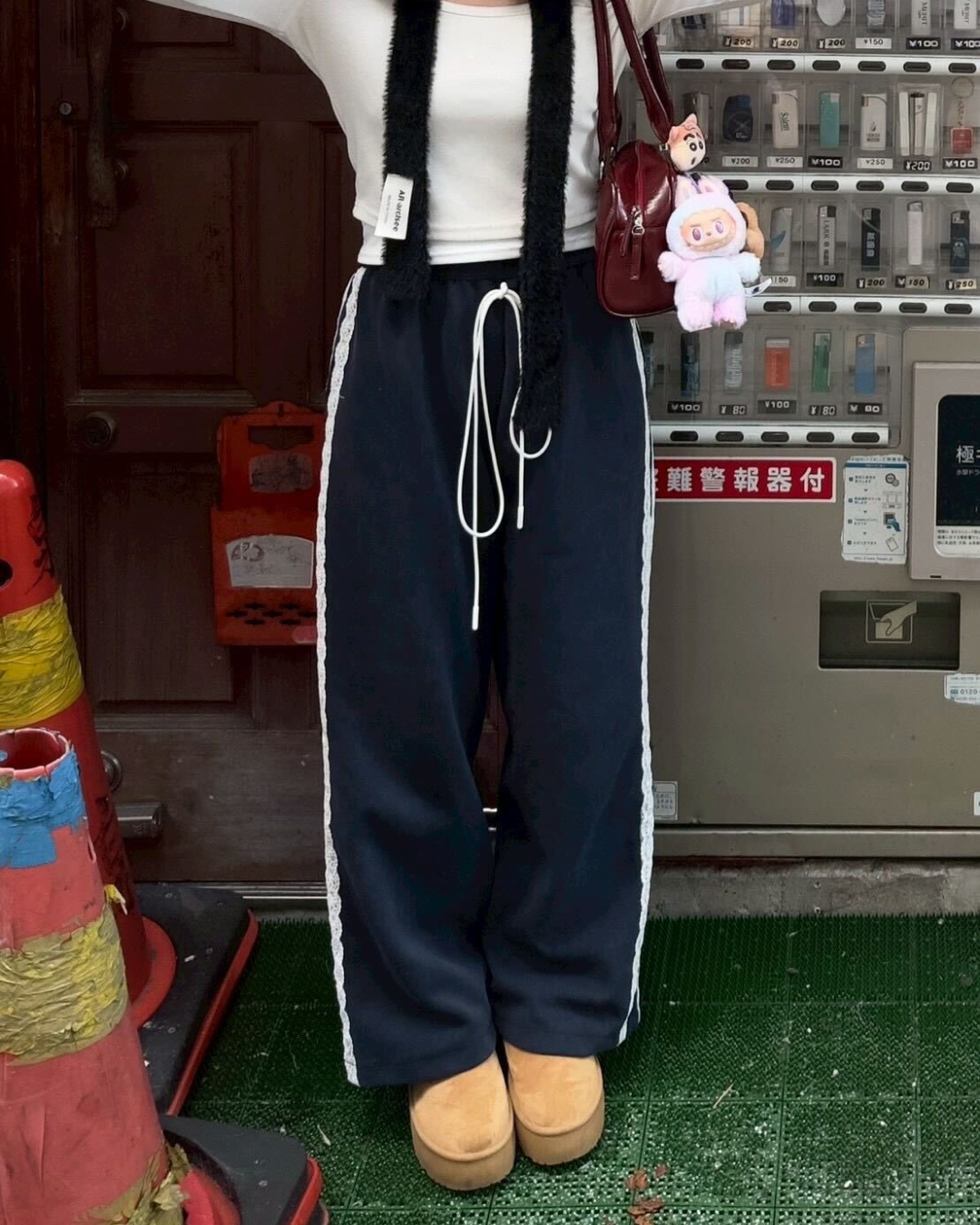 ルーズストライプ スポーツパンツ GG0006
