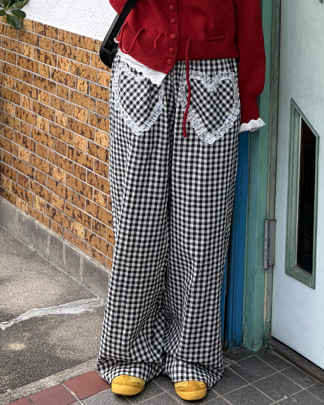 ハートデザインチェックパンツ GG0020
