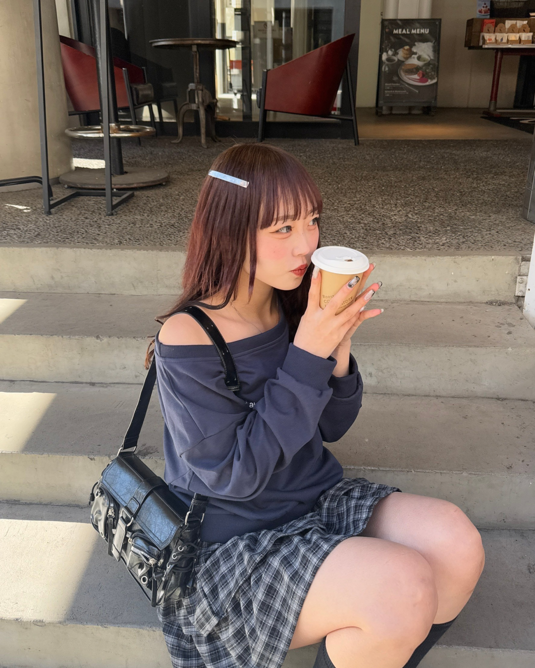 バックルショルダーバッグ HZ0054