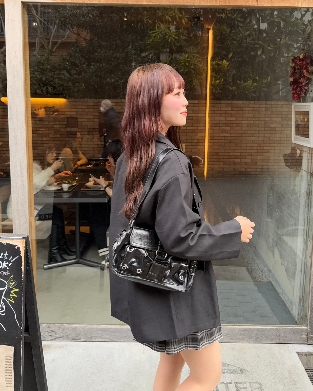 バックルショルダーバッグ HZ0054