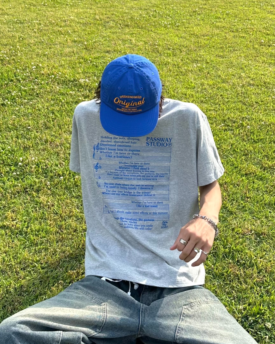 ノートレタリングTシャツ HA0038