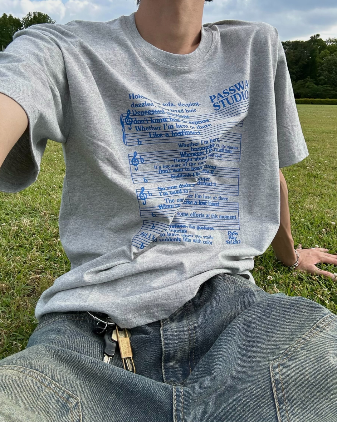 ノートレタリングTシャツ HA0038