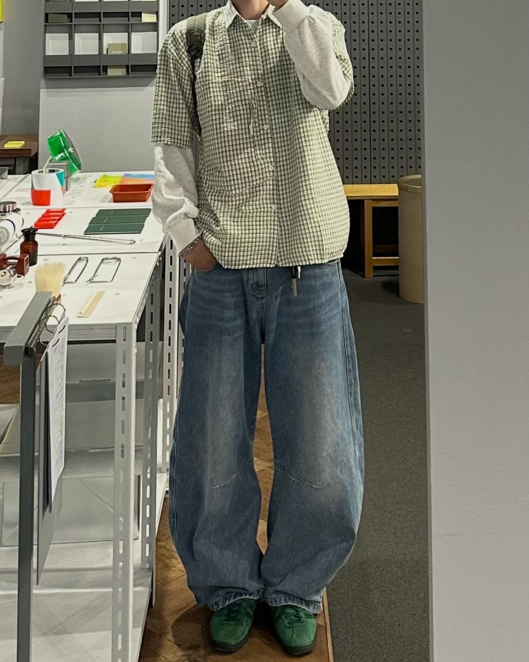 【即納】バルーンデニムパンツ HA0101