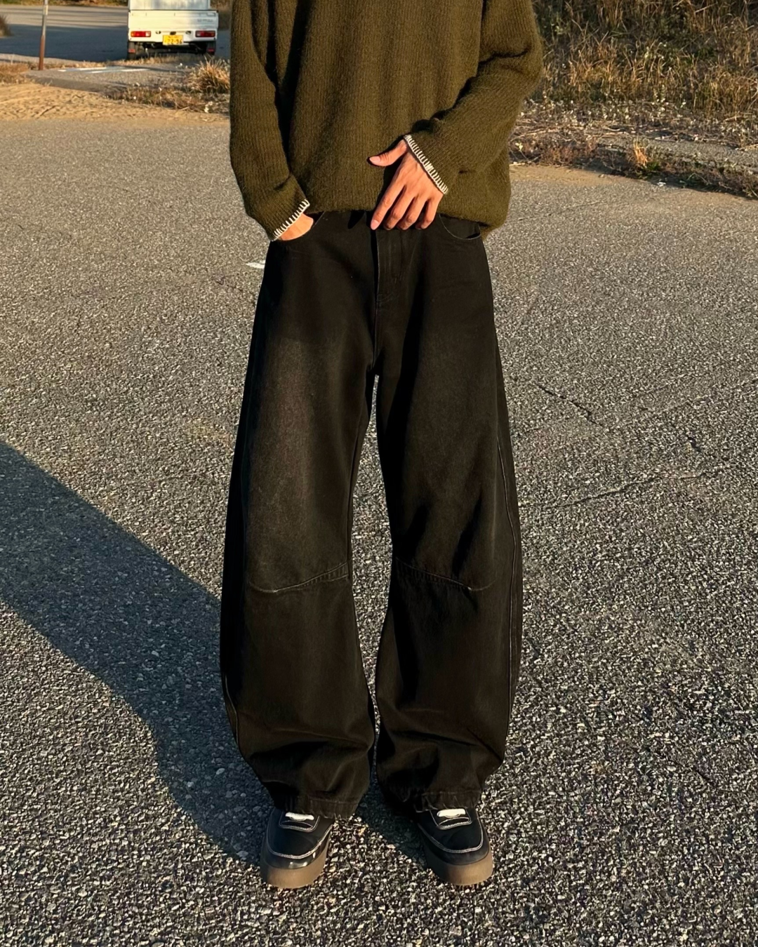 【即納】バルーンデニムパンツ HA0101