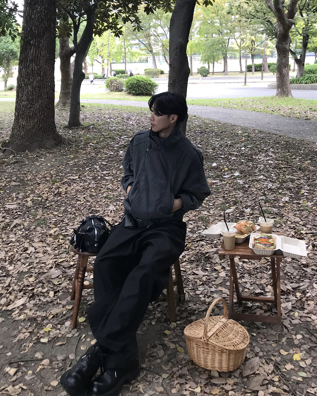 ウールライクショートブルゾン HS0440