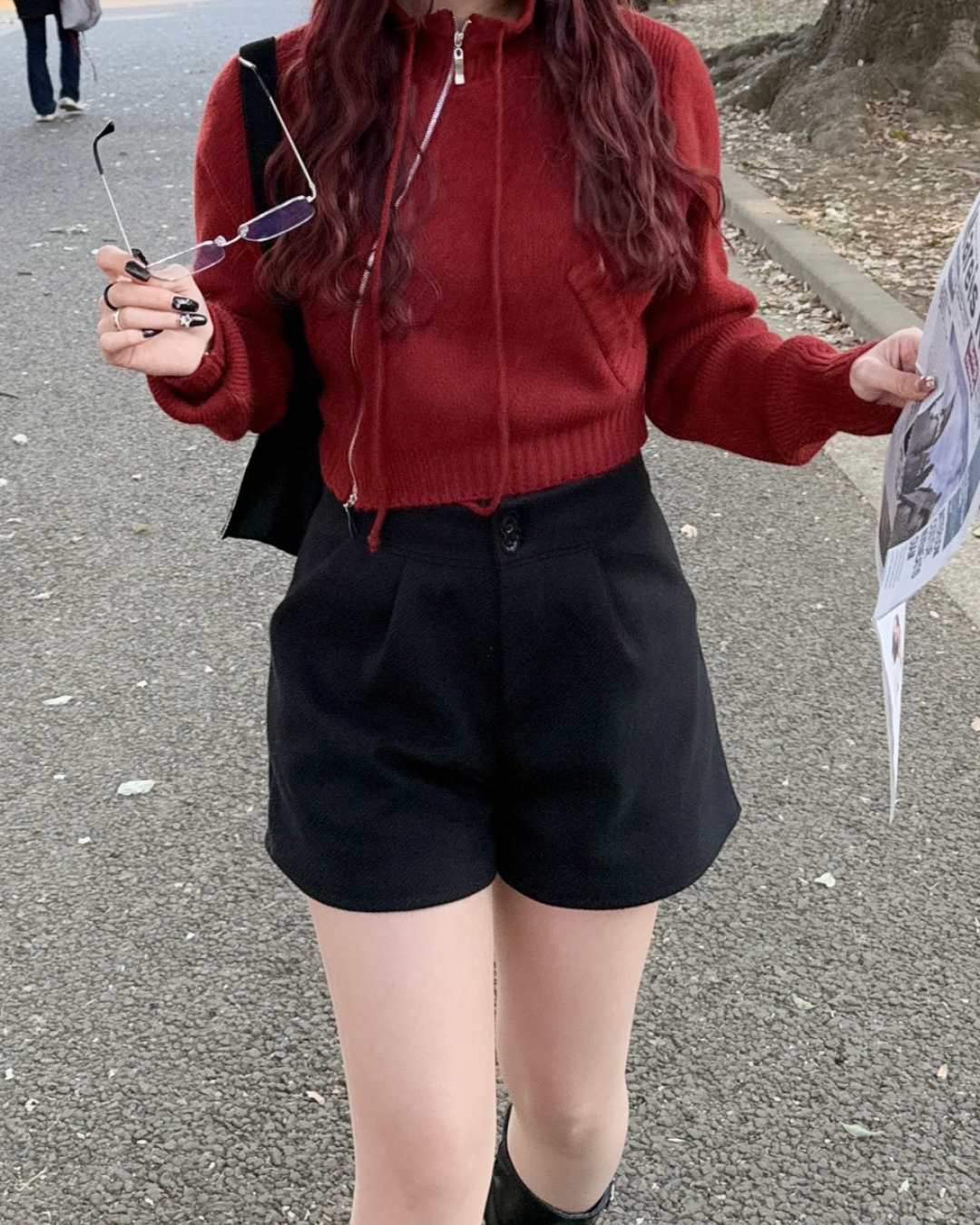 ハイウェストウールライクショートパンツ HZ0003 – YOLO（ヨロ