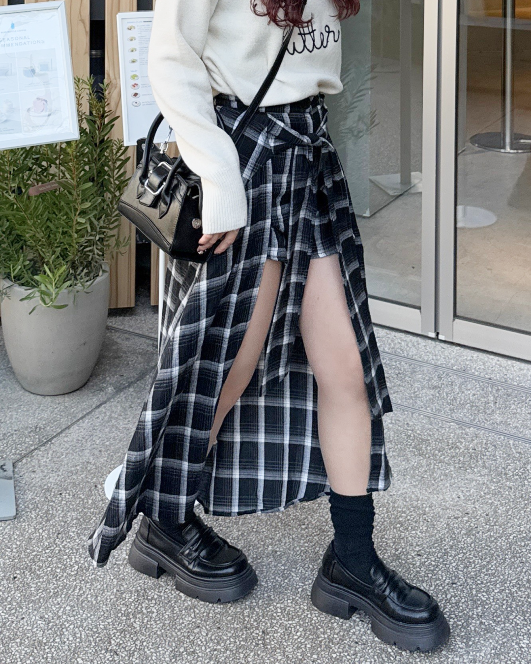 チェックスカートパンツ HZ0032 – YOLO（ヨロ）｜ファッション通販 