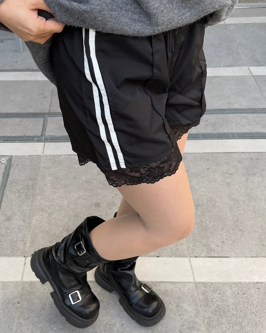 スポーティレースショートパンツ HZ0034