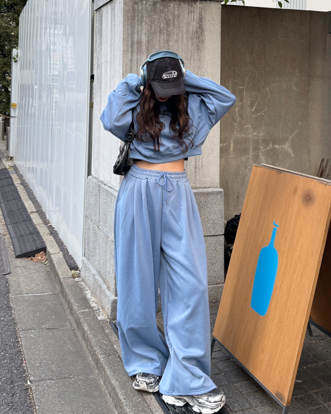 オフショルダースウェットセットアップ HZ0060