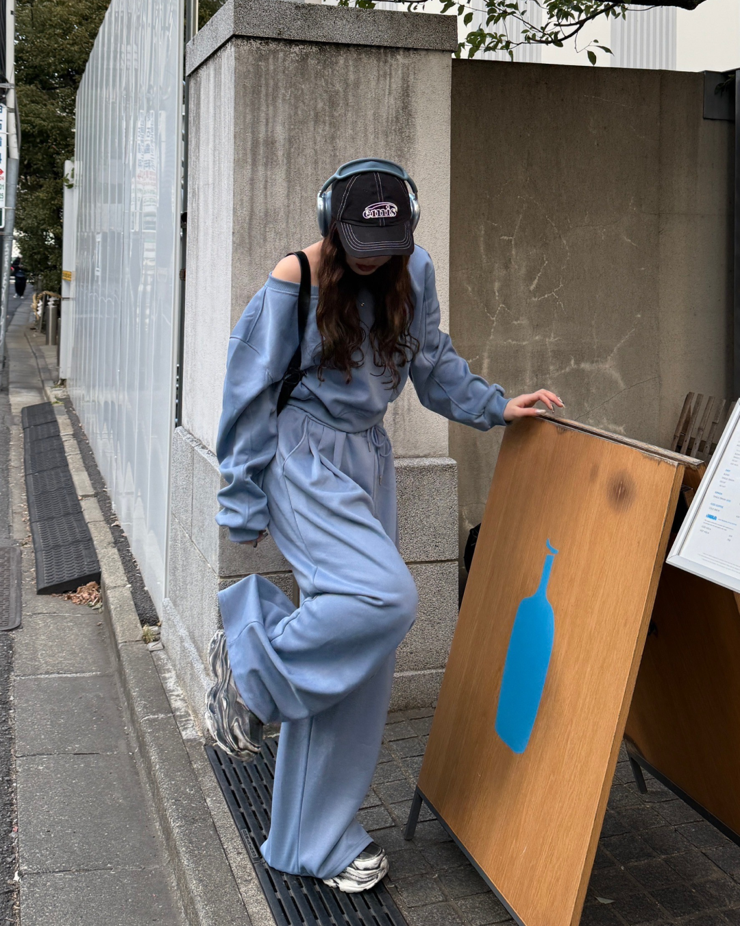 オフショルダースウェットセットアップ HZ0060