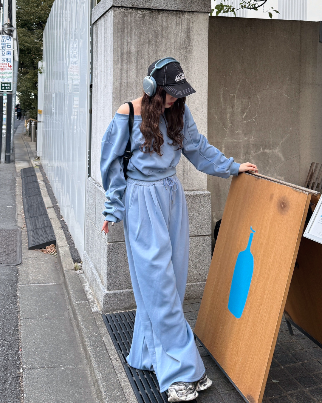 オフショルダースウェットセットアップ HZ0060