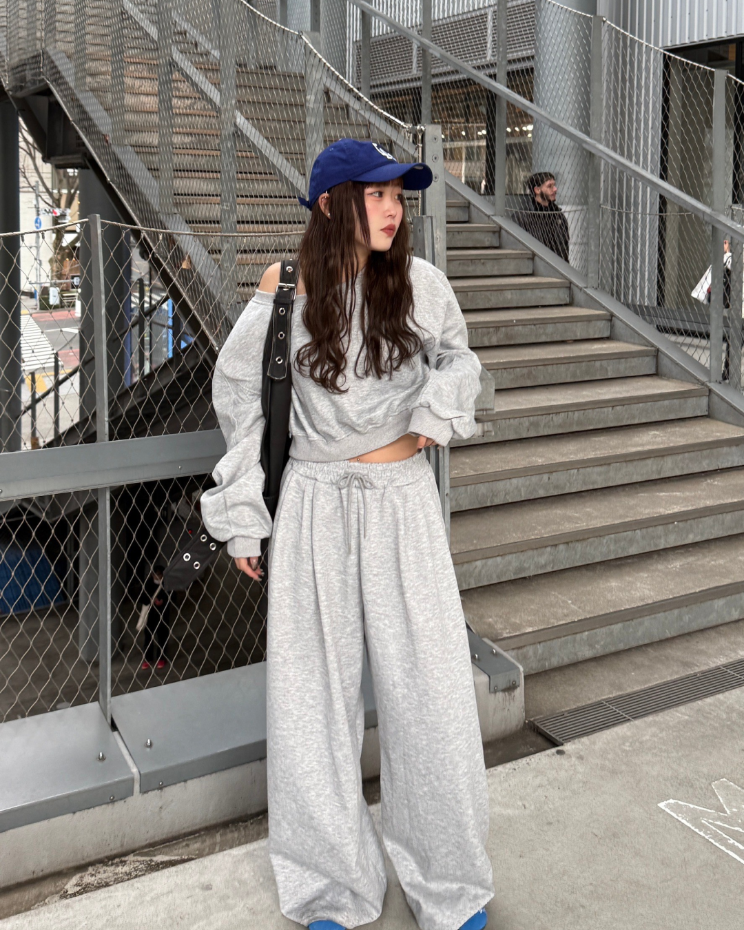 オフショルダースウェットセットアップ HZ0060