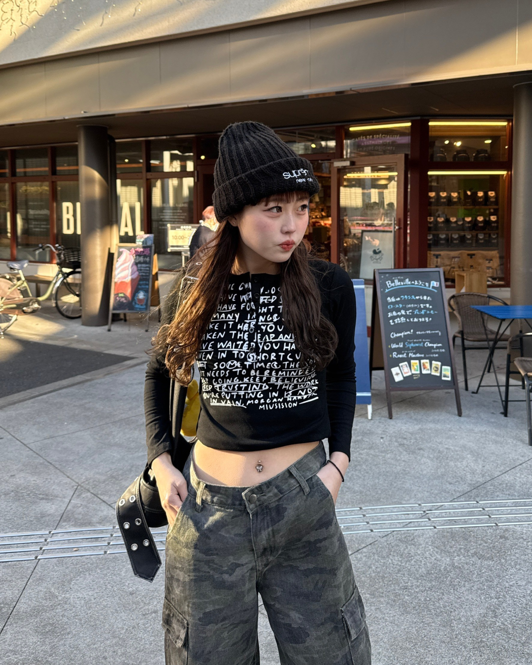 センテンスプリントTシャツ HZ0076