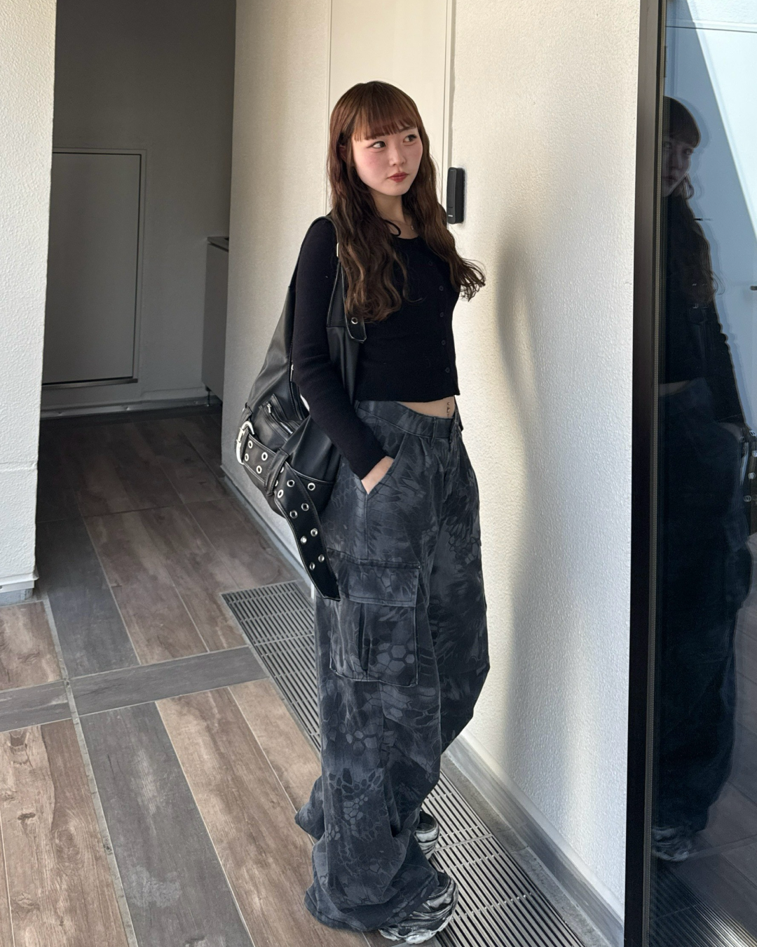 レトロスネークカーゴパンツ HZ0101
