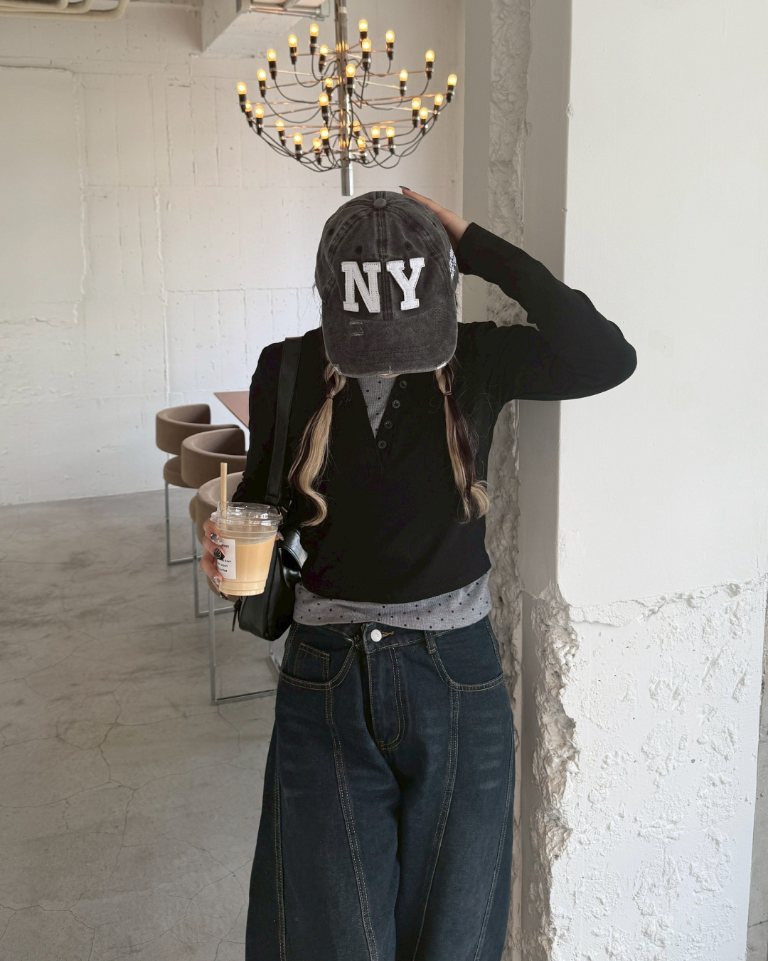 レイヤードドットカットソー HZ0169