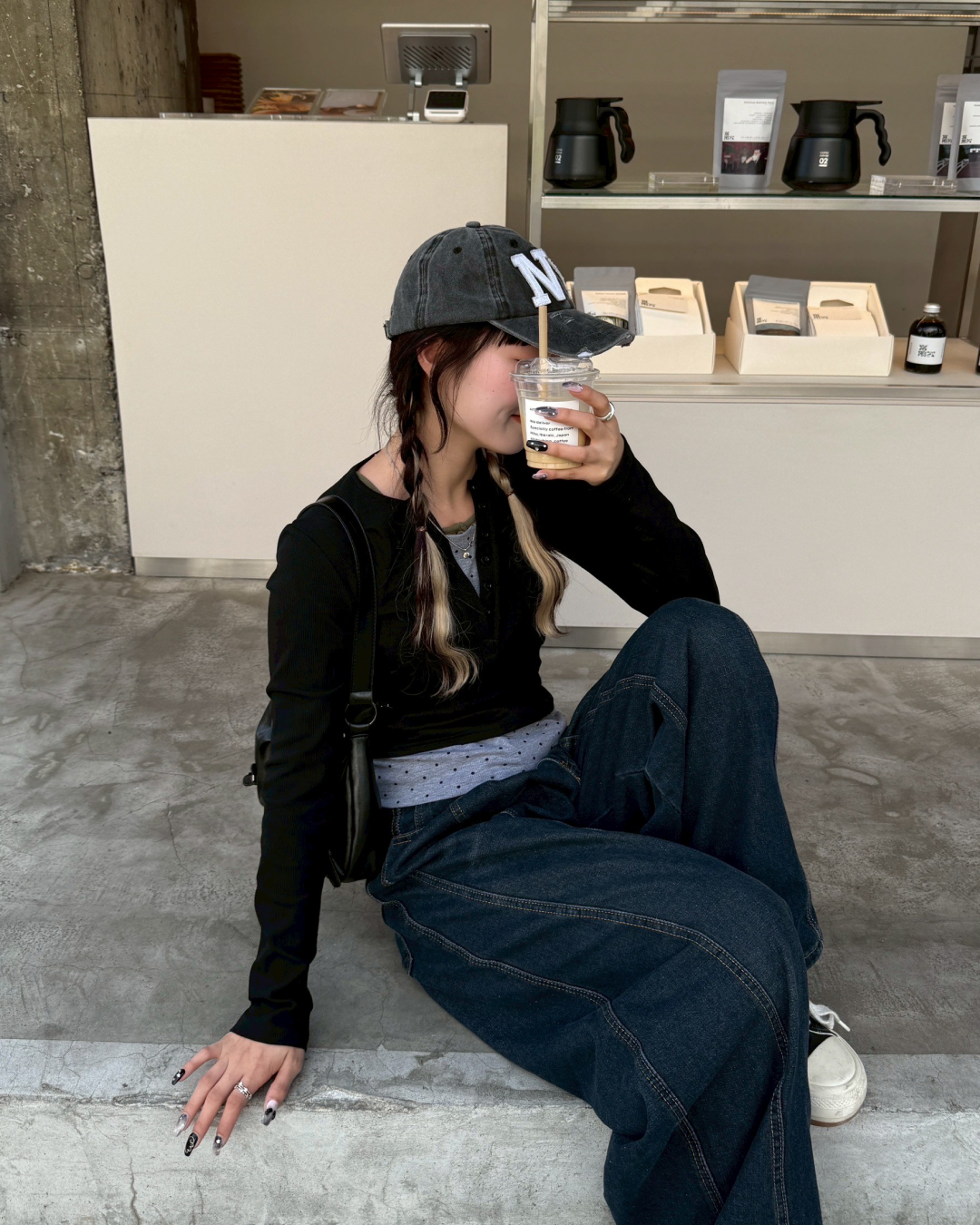 レイヤードドットカットソー HZ0169