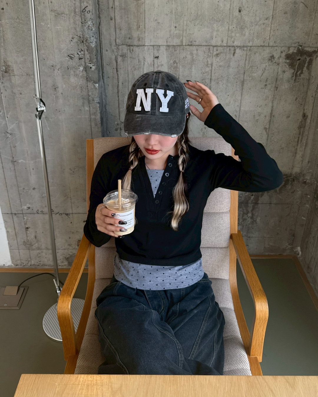 レイヤードドットカットソー HZ0169