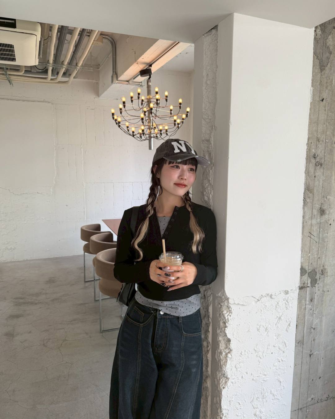 レイヤードドットカットソー HZ0169