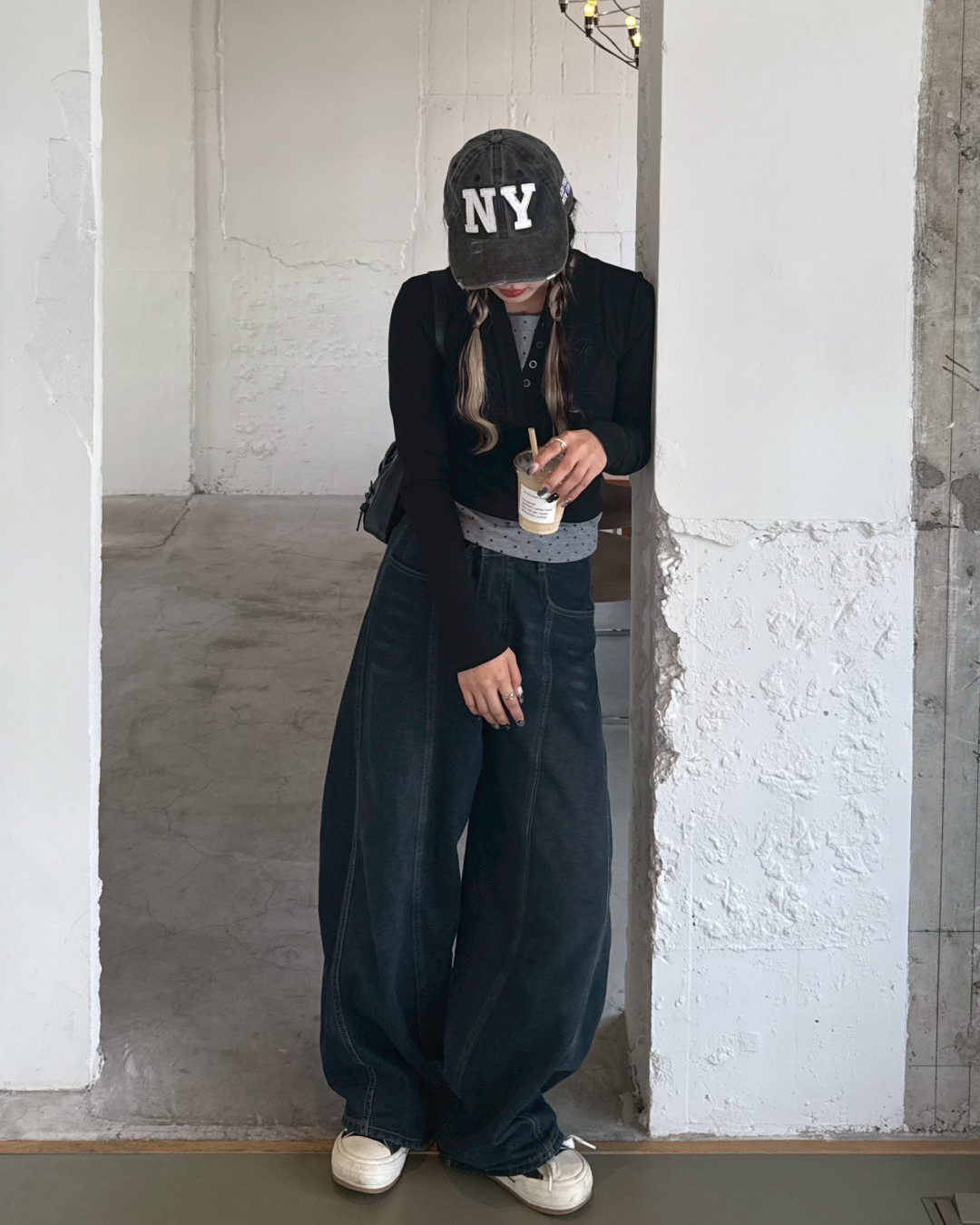 レイヤードドットカットソー HZ0169