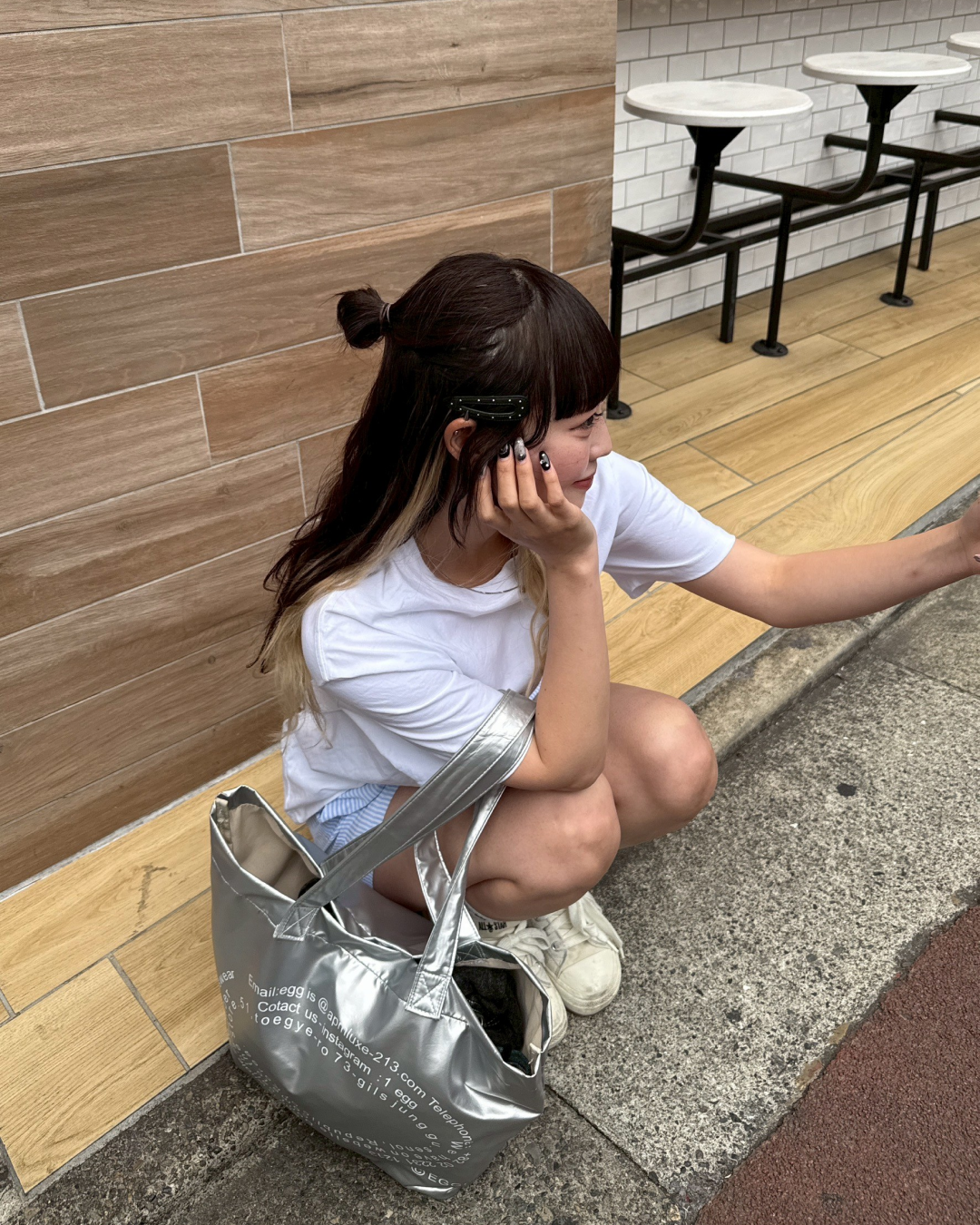 バックリボンTシャツ HZ1040