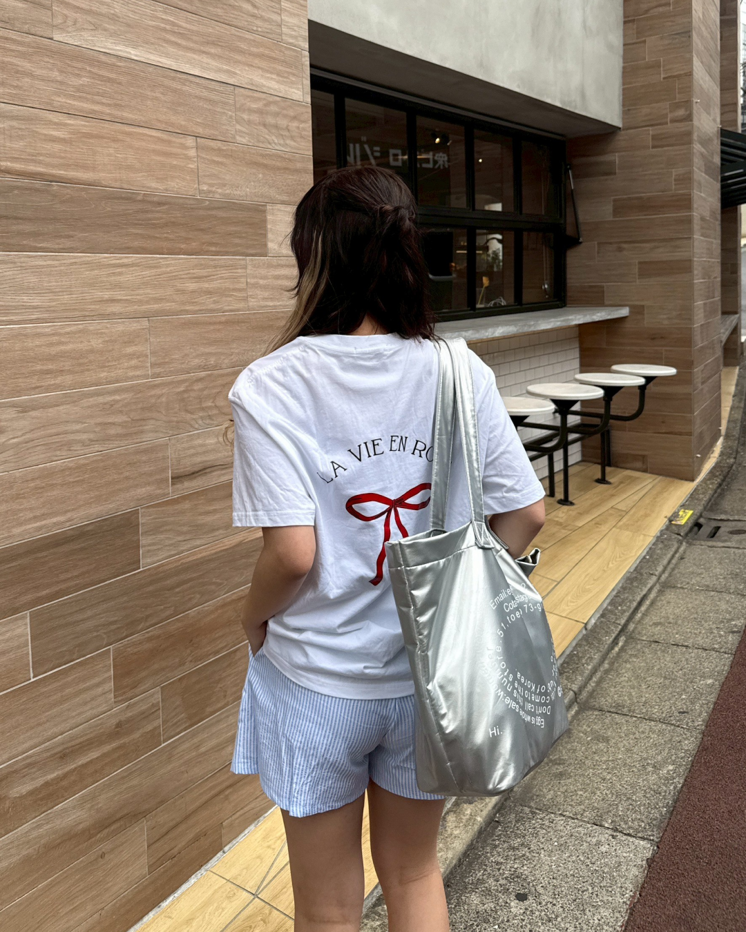 バックリボンTシャツ HZ1040