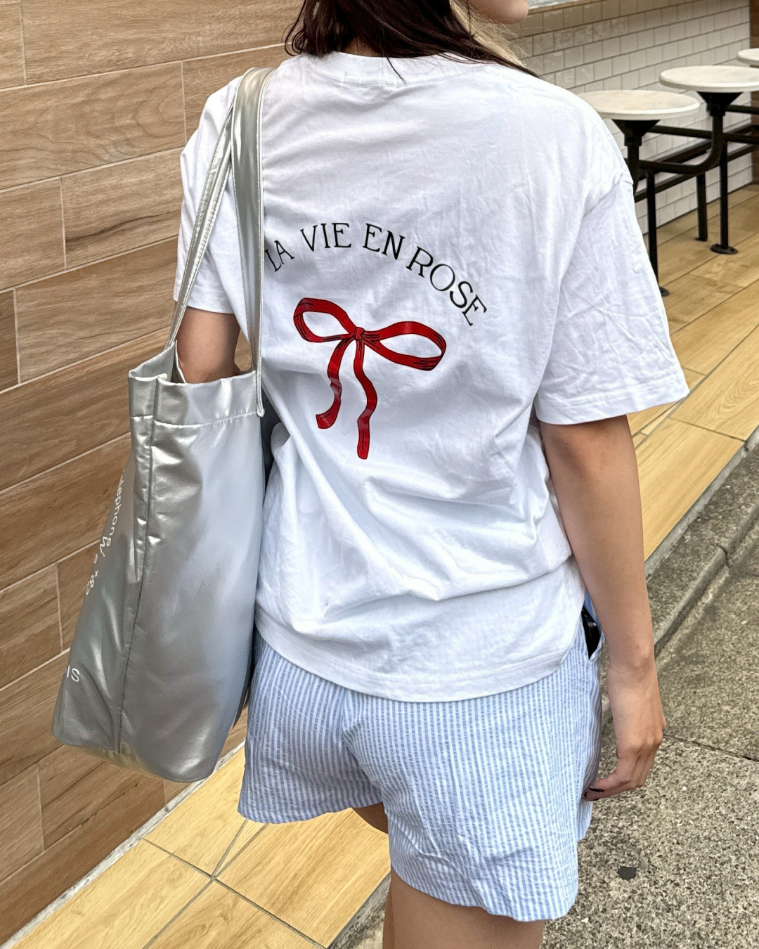 バックリボンTシャツ HZ1040