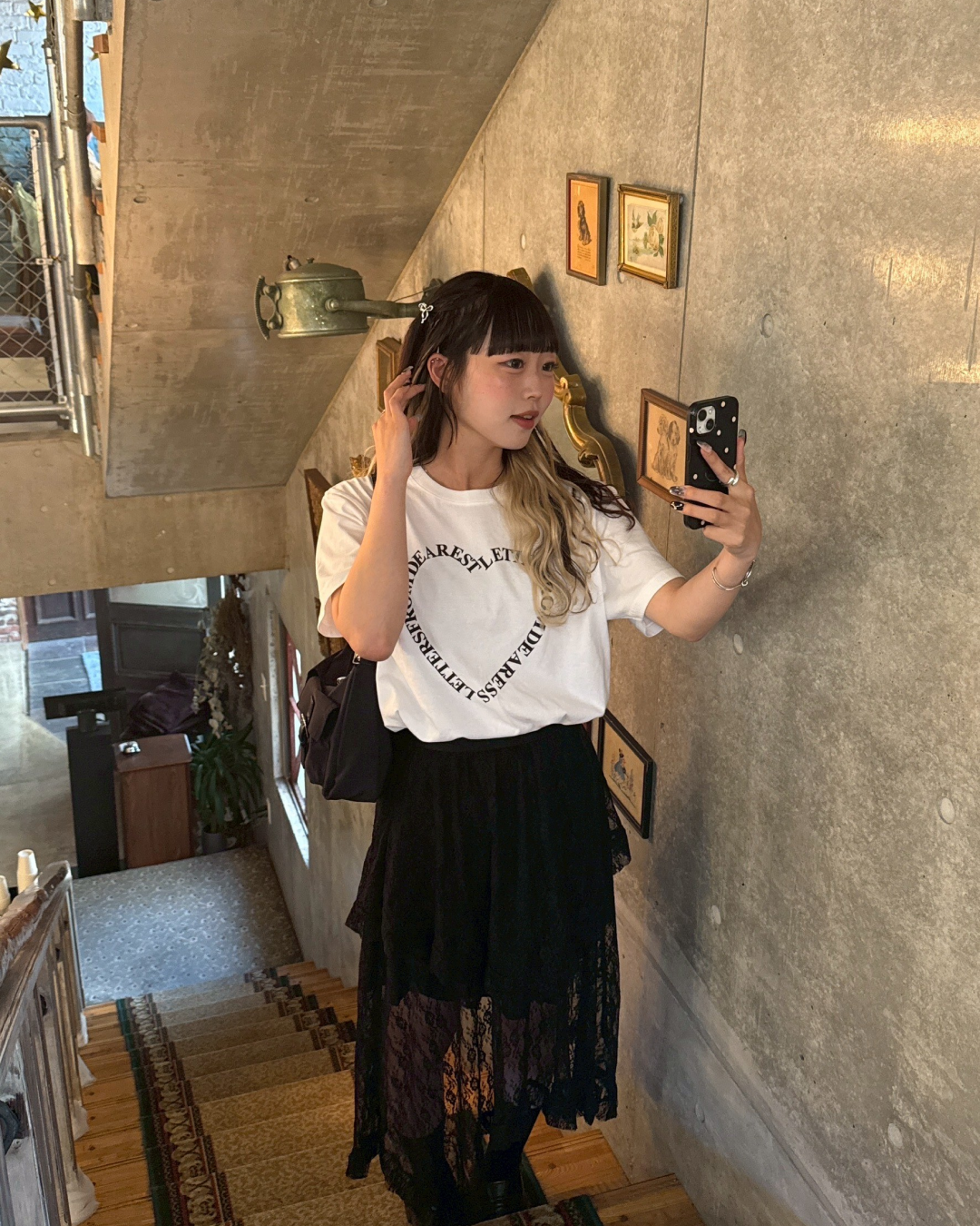 レタリングハートTシャツ HZ1034