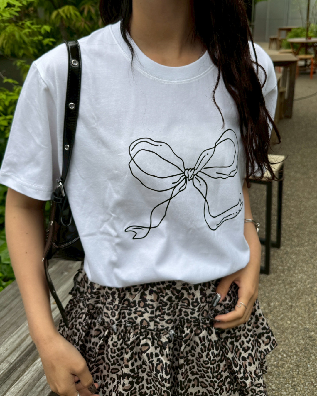 リボンモチーフTシャツ HZ1029