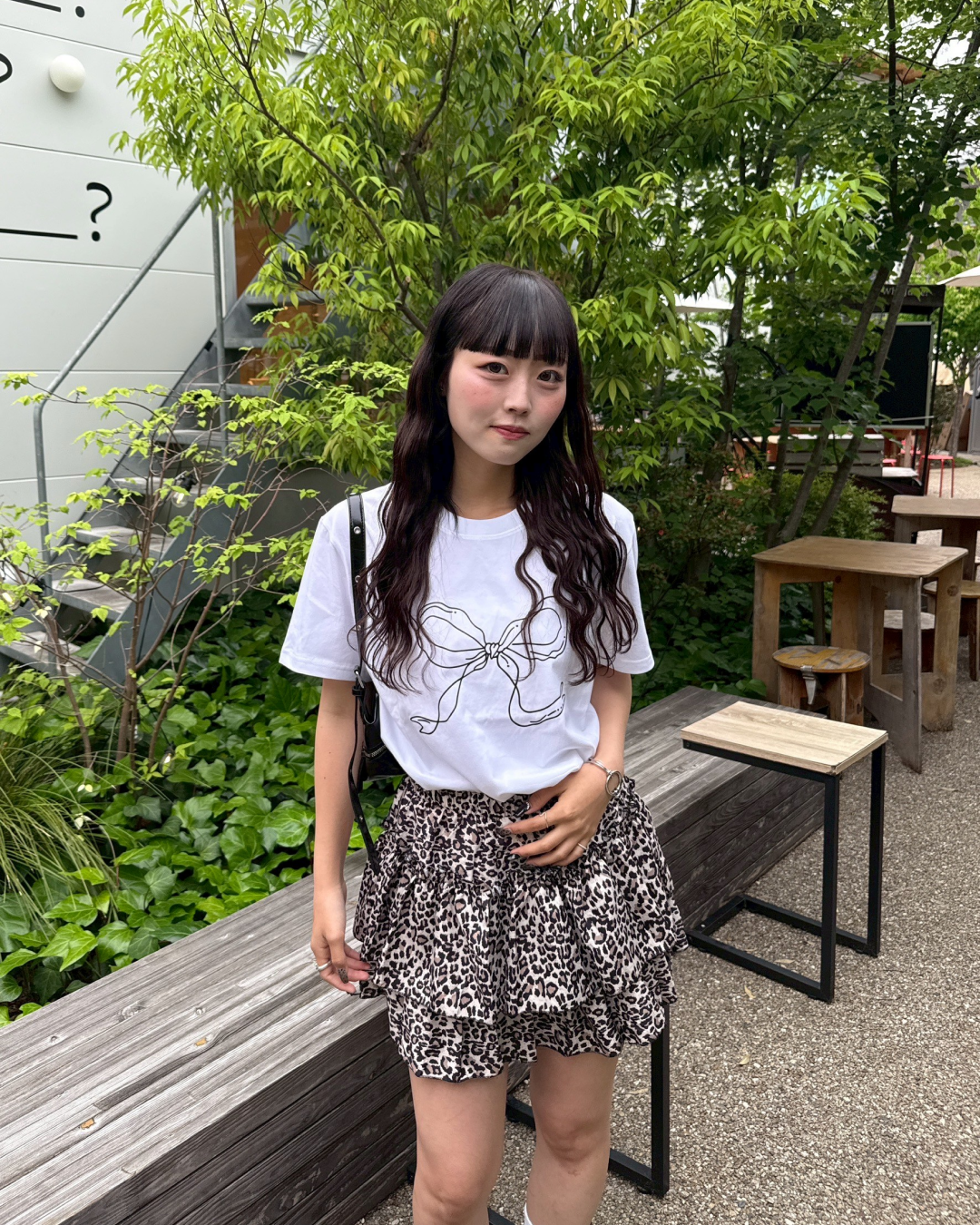 リボンモチーフTシャツ HZ1029