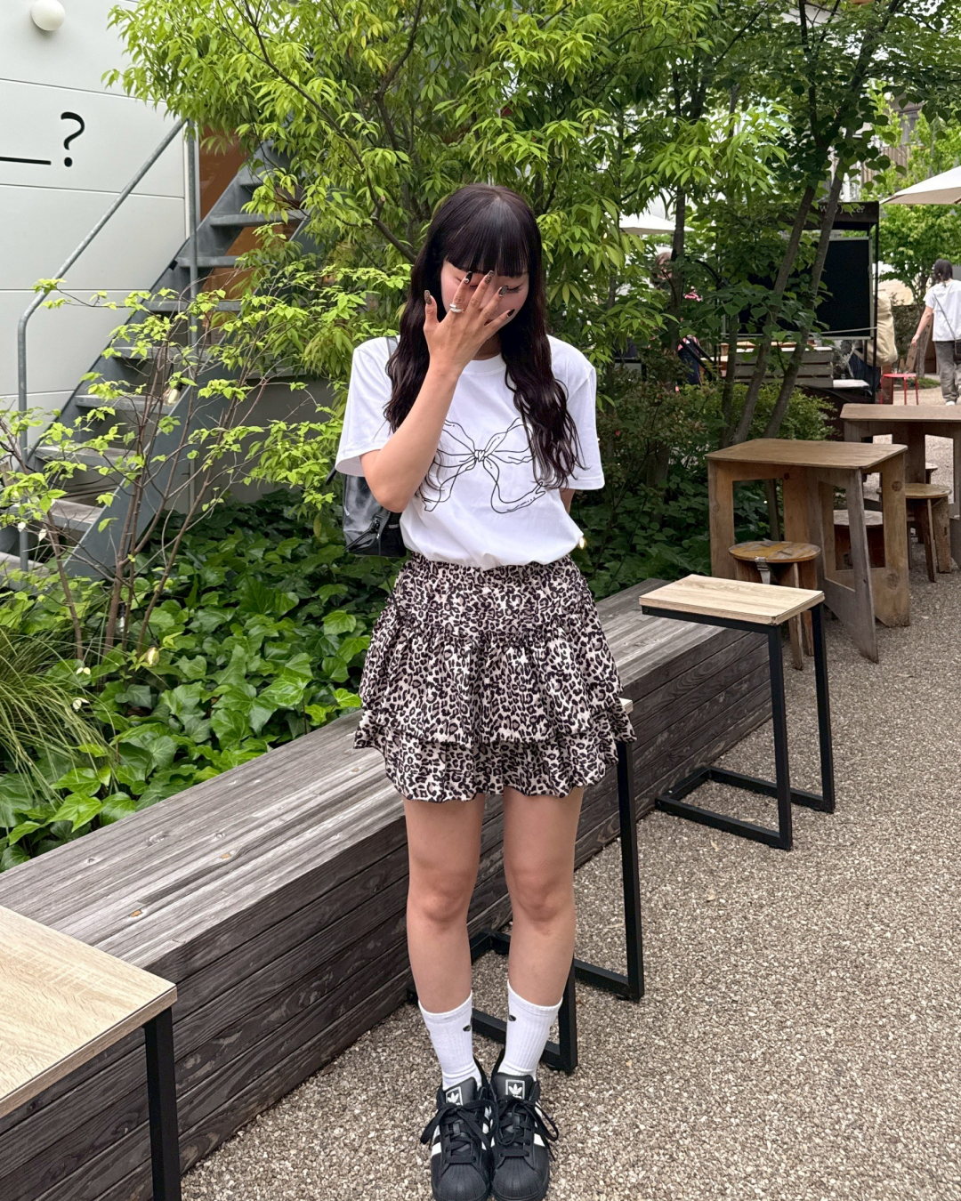 リボンモチーフTシャツ HZ1029