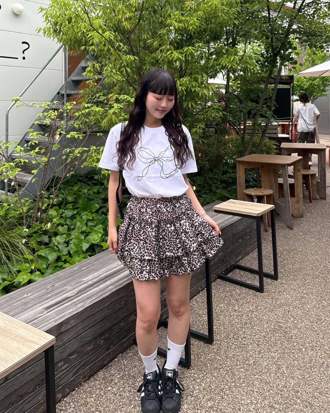 リボンモチーフTシャツ HZ1029