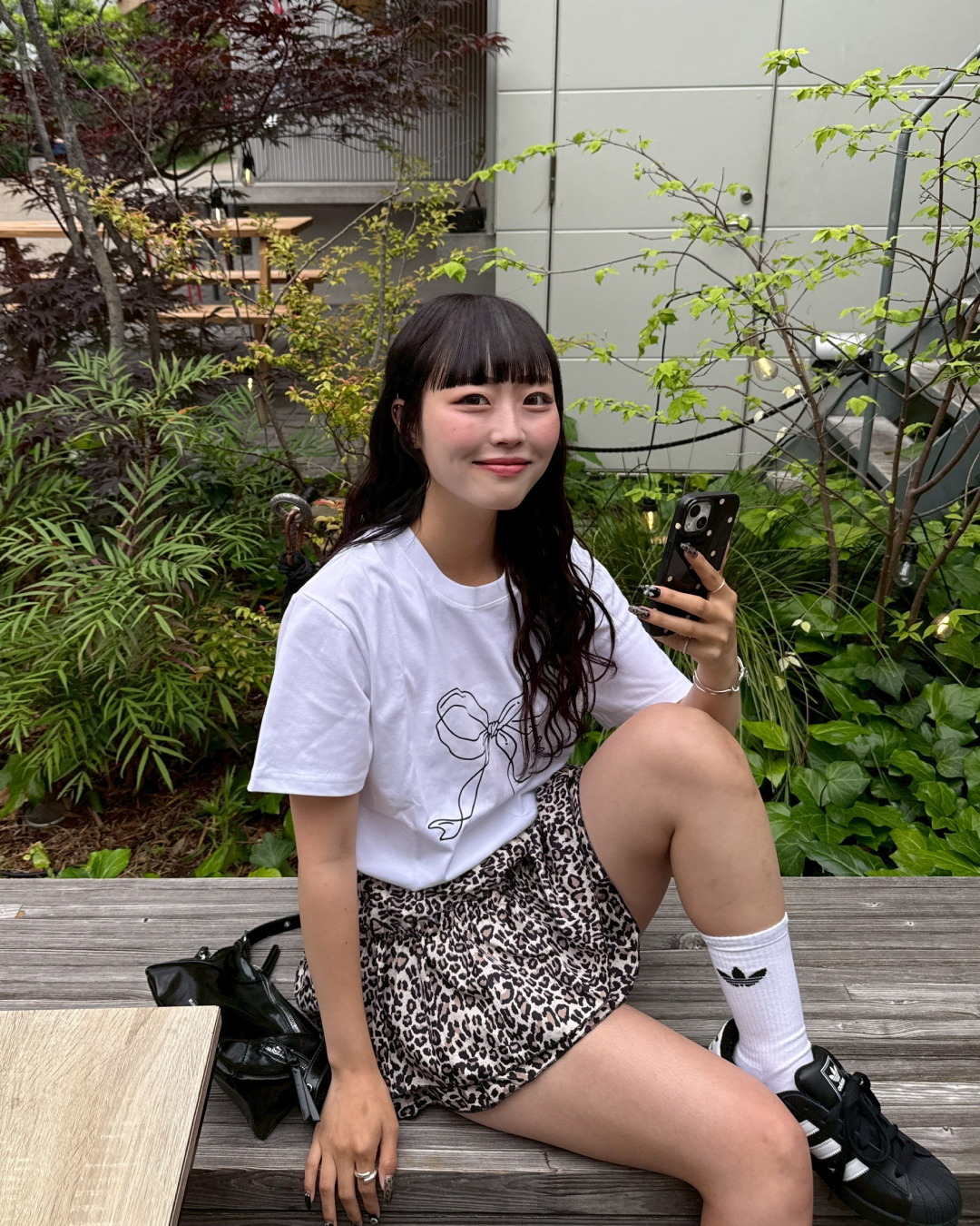 リボンモチーフTシャツ HZ1029