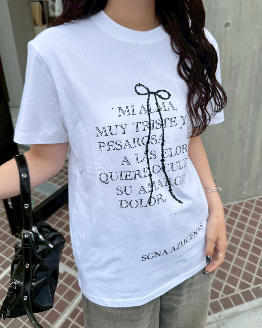 テキストリボンTシャツ HZ2039